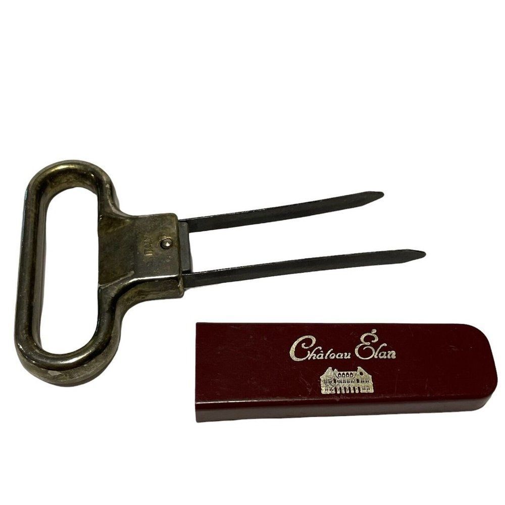 vintage Chateau Elan cork puller bottle opener bar tool Italy mcm Franmara